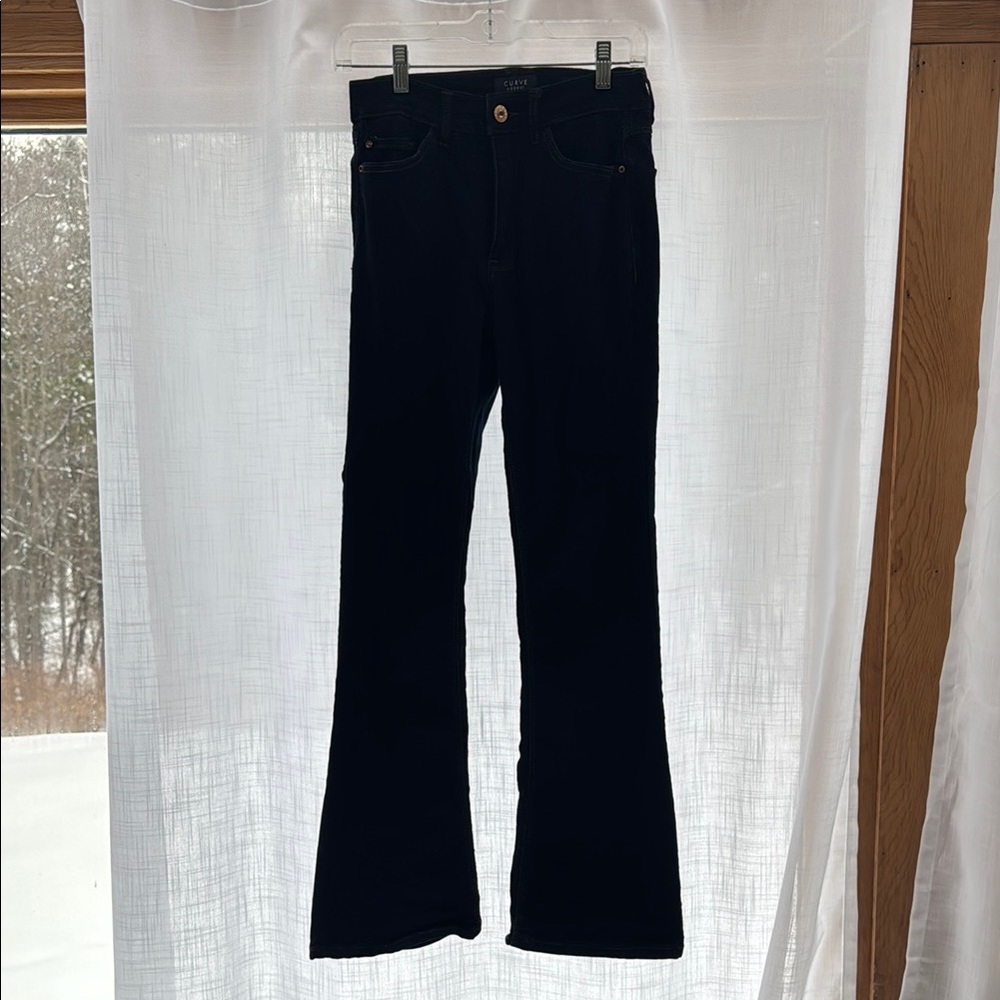 Curve Stretchy Dark Blue Flare Jeans